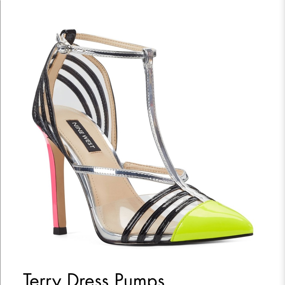 Nine West color block pumps. NWT - Picture 3 of 12